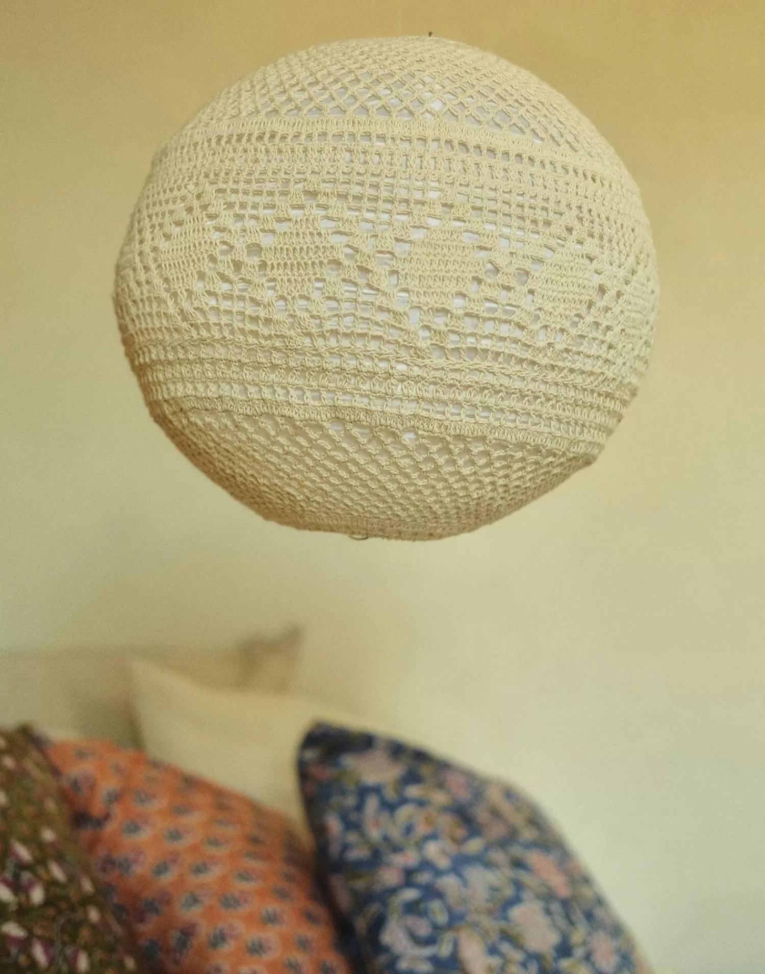 Decoration | Lightning*Natura Selection 35.5 Cm Macramé Lamp Screen 135480-BEIGE