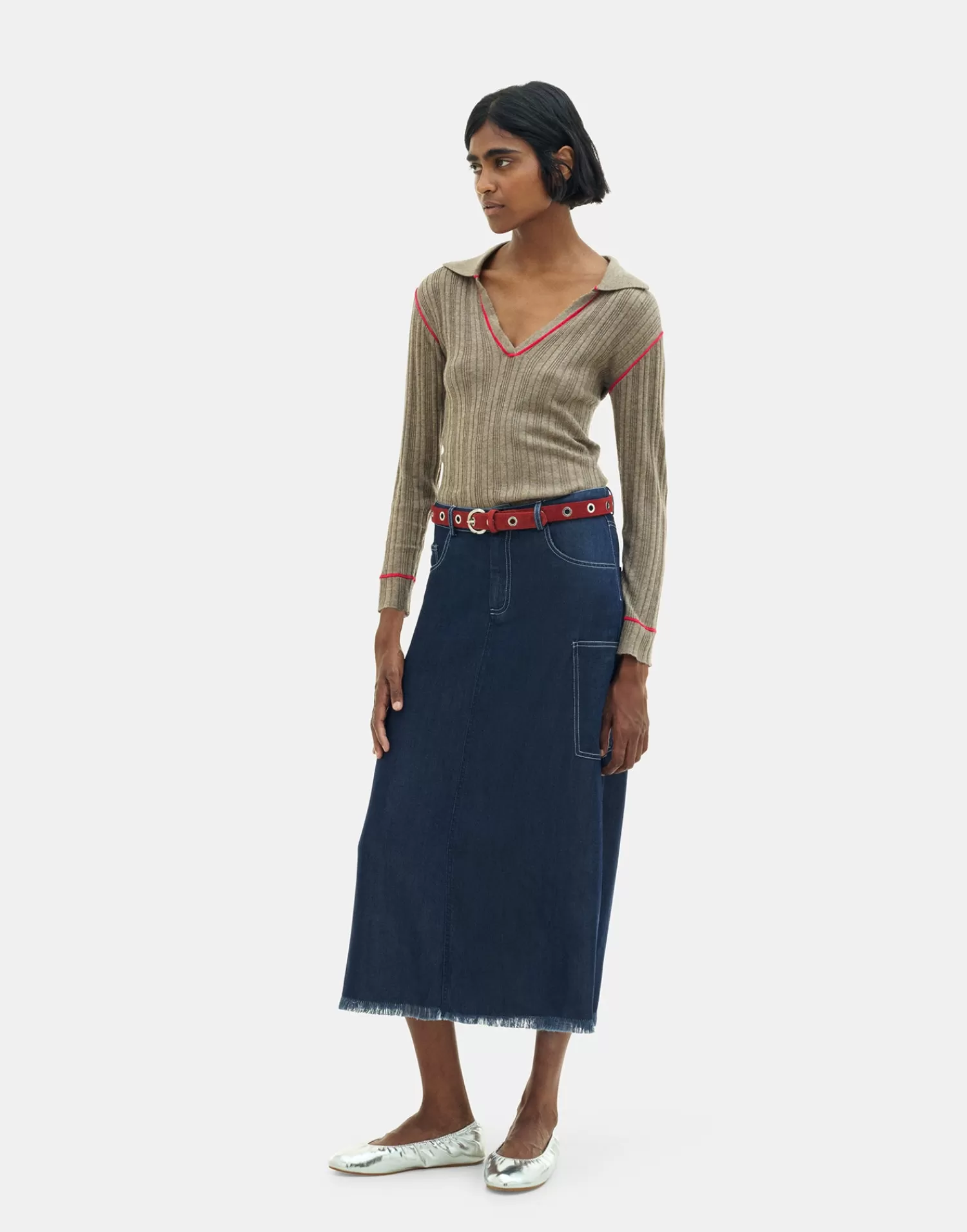 Skirts*Natura Selection Aneira Skirt 149778-NAVYBLUE