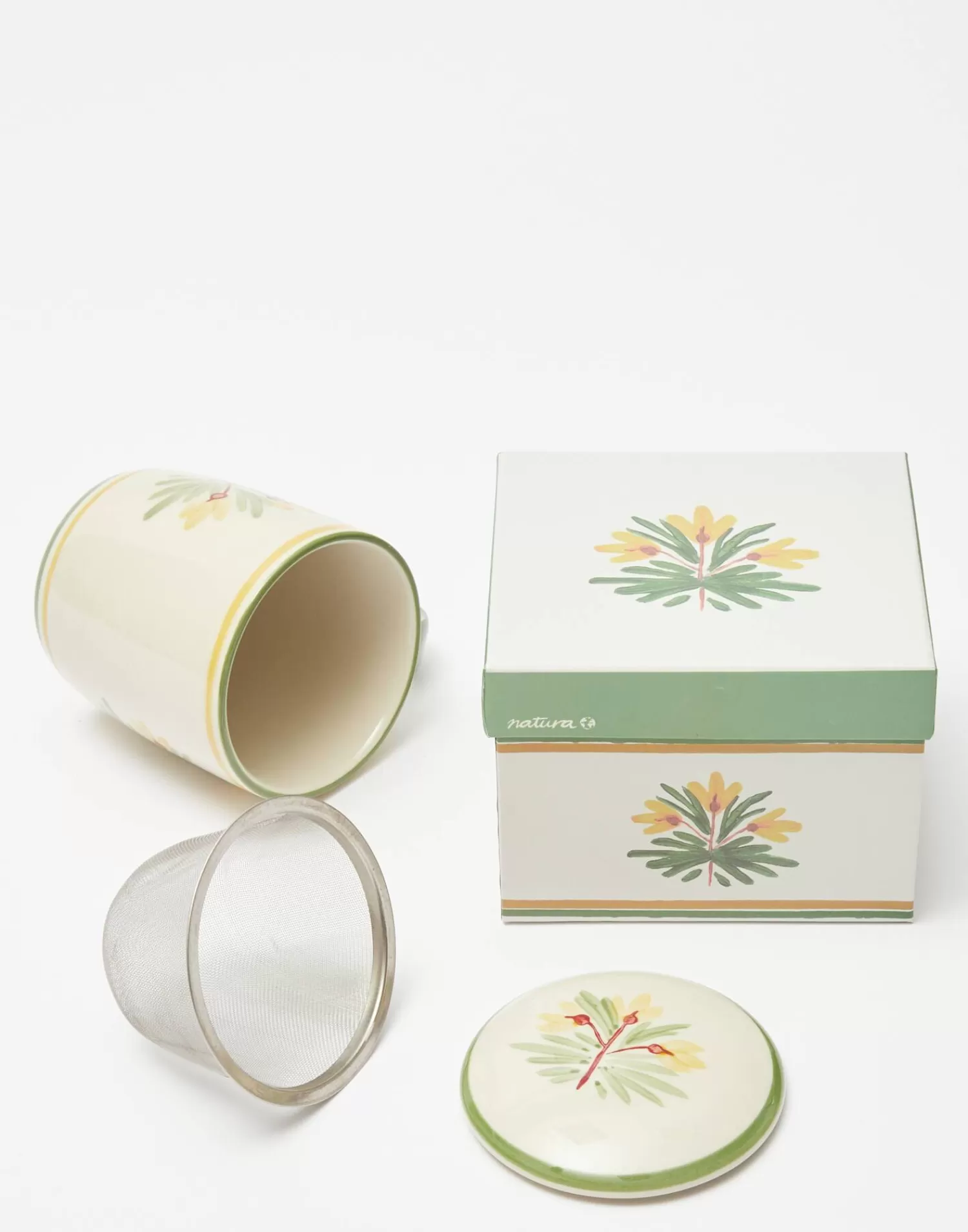 Kitchen*Natura Selection Ceramic Cup With Flores Filter