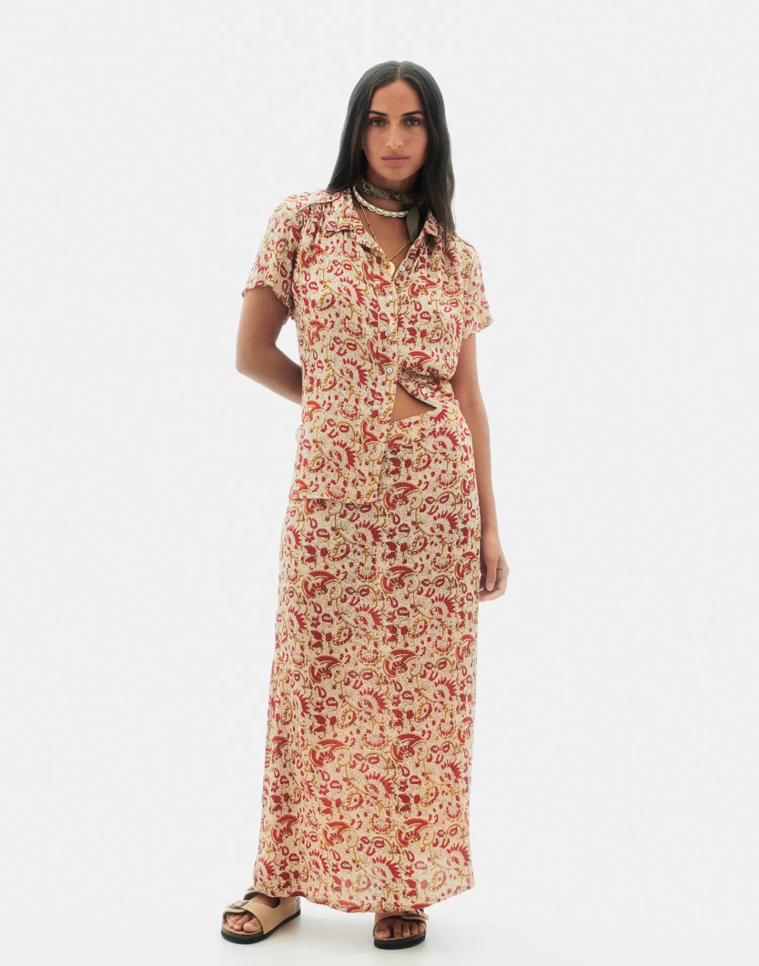 Shirts & Blouses*Natura Selection Colima Shirt 147763-ECRU