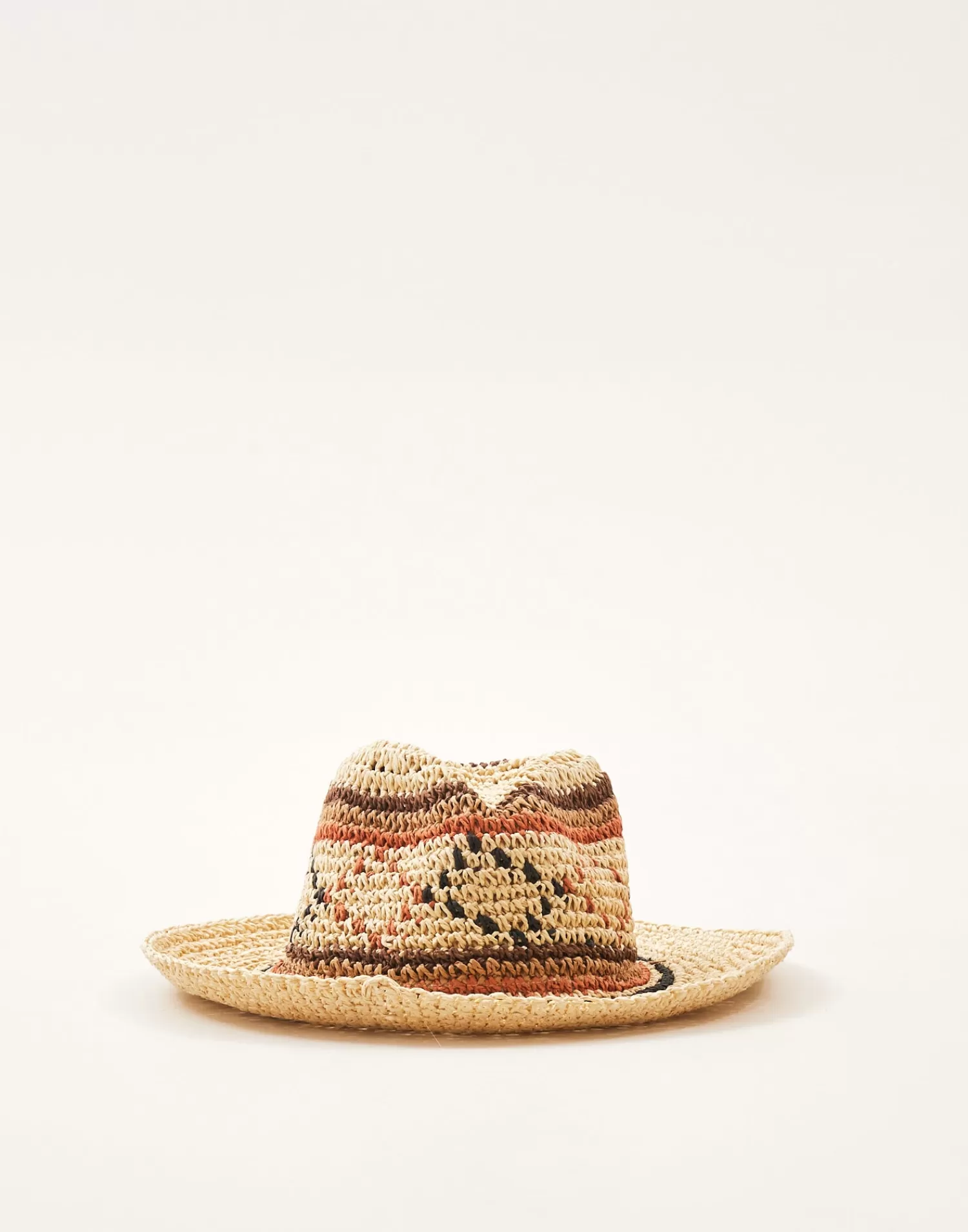 Hats & Caps*Natura Selection Diamonds Paper Hat 145567-BROWN
