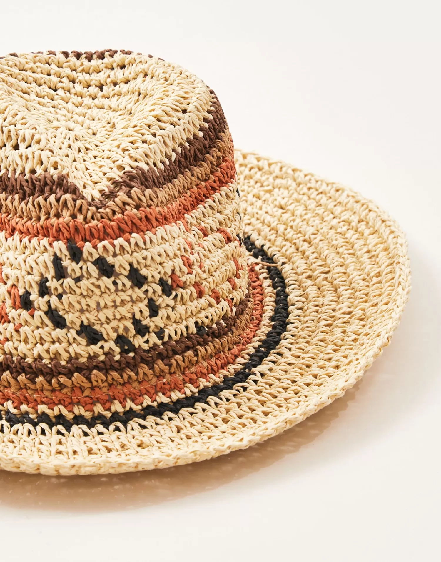Hats & Caps*Natura Selection Diamonds Paper Hat 145567-BROWN