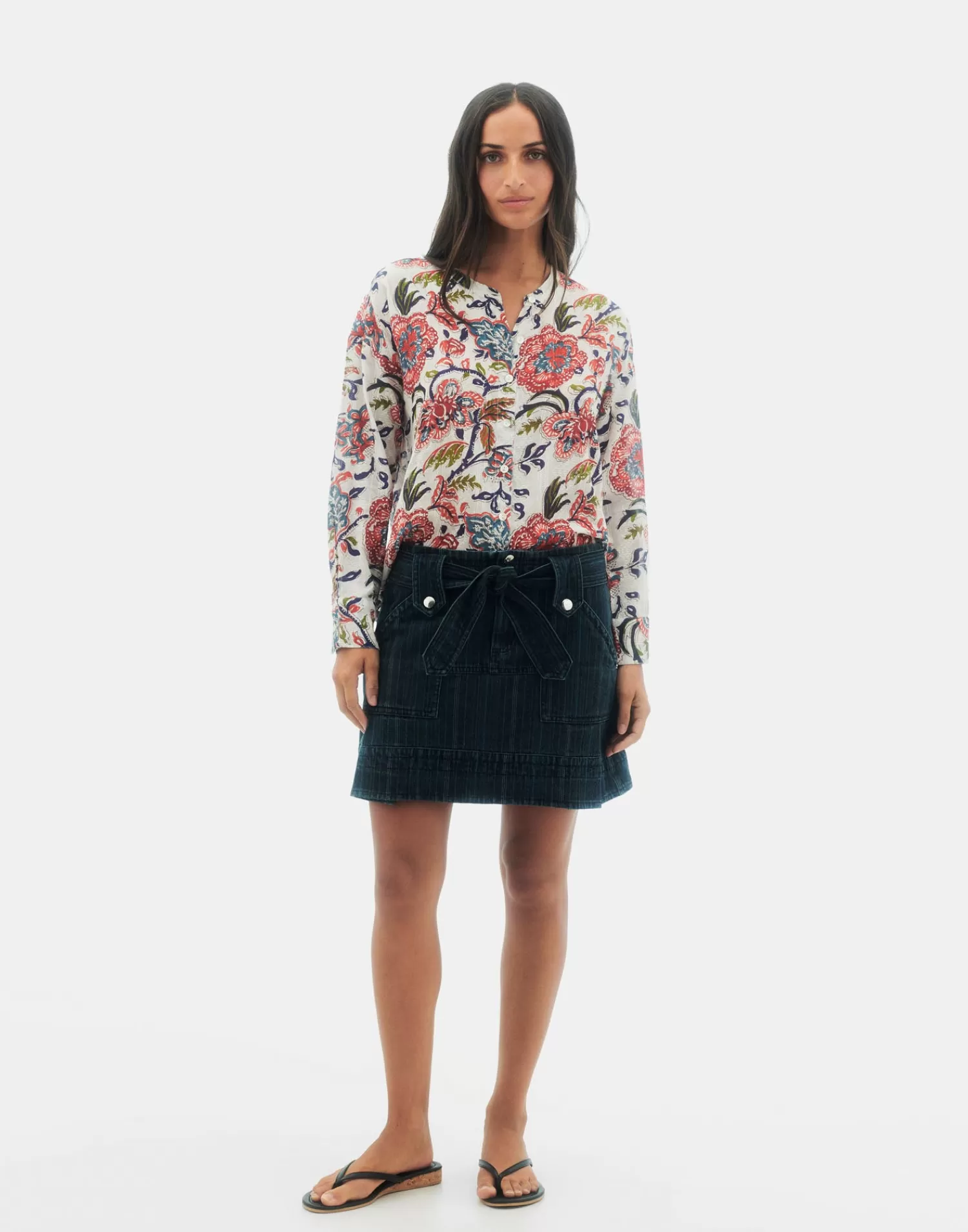 Shirts & Blouses*Natura Selection Dobbi Chennai Blouse 147741-OFFWHITE