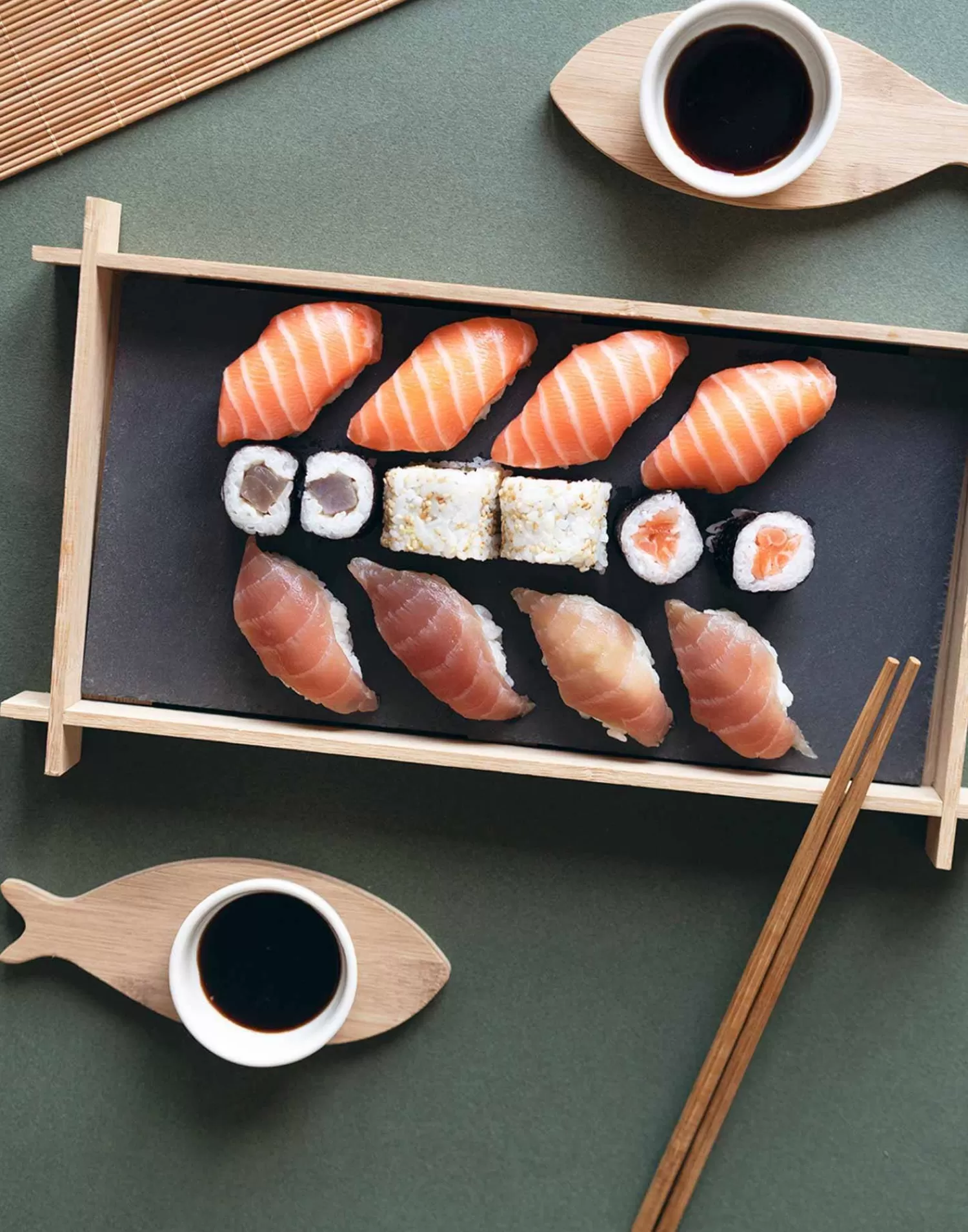 Kitchen*Natura Selection Fish Sushi Set For 2 124216-Natural