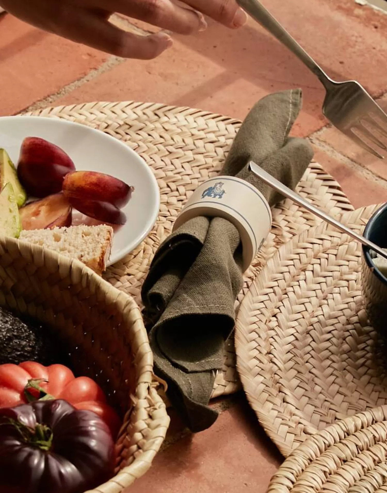Kitchen | Textile*Natura Selection Individual Round Straw