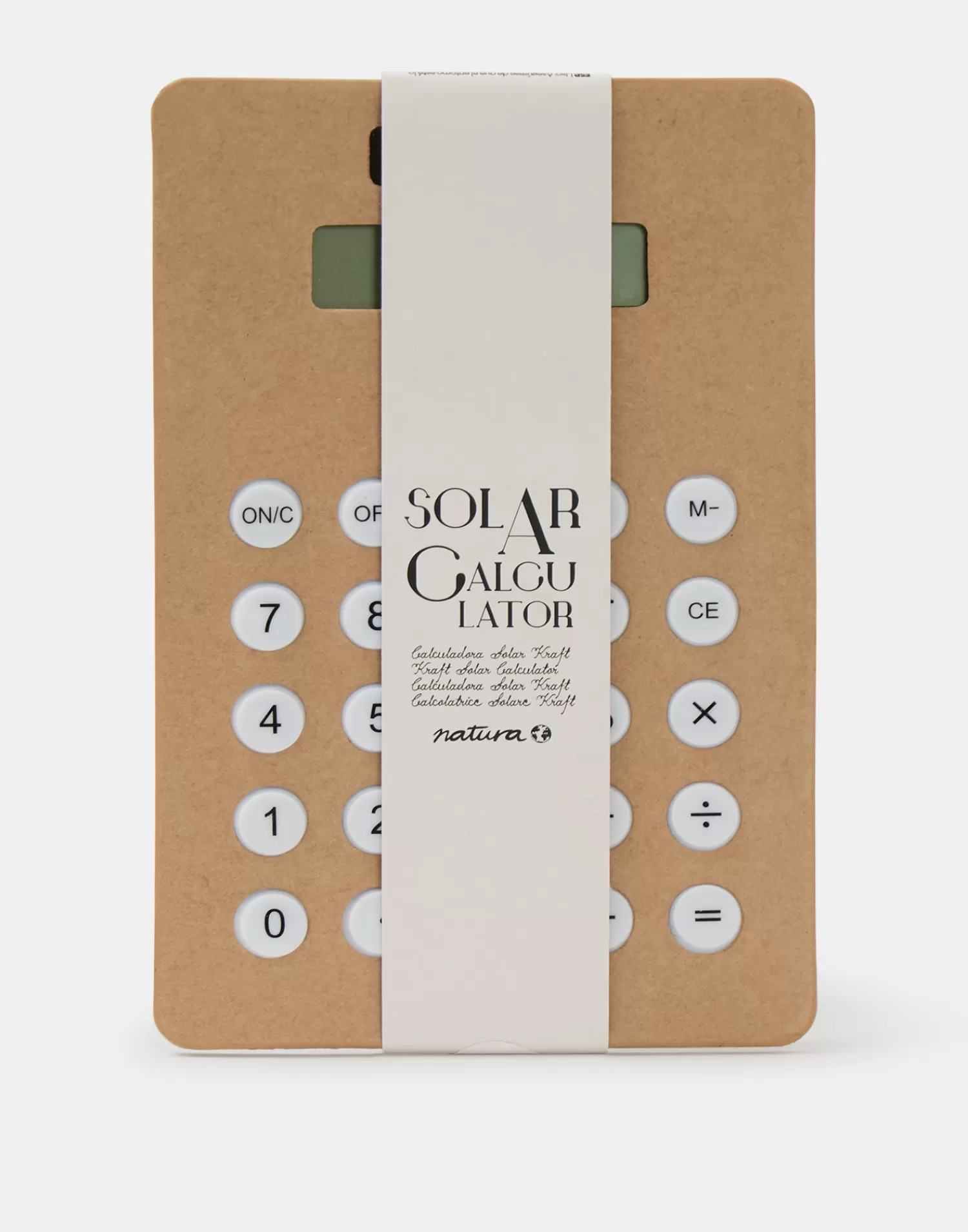 Stationery | Electronics & Gadget*Natura Selection Kraft Solar Calculator 147963-KRAFT