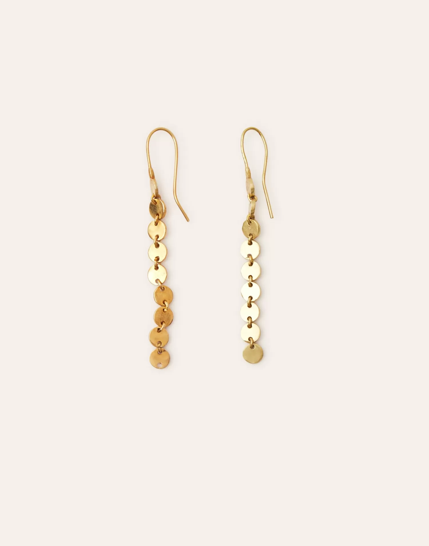 Jewelry*Natura Selection Long Circle Earrings 145820-GOLD