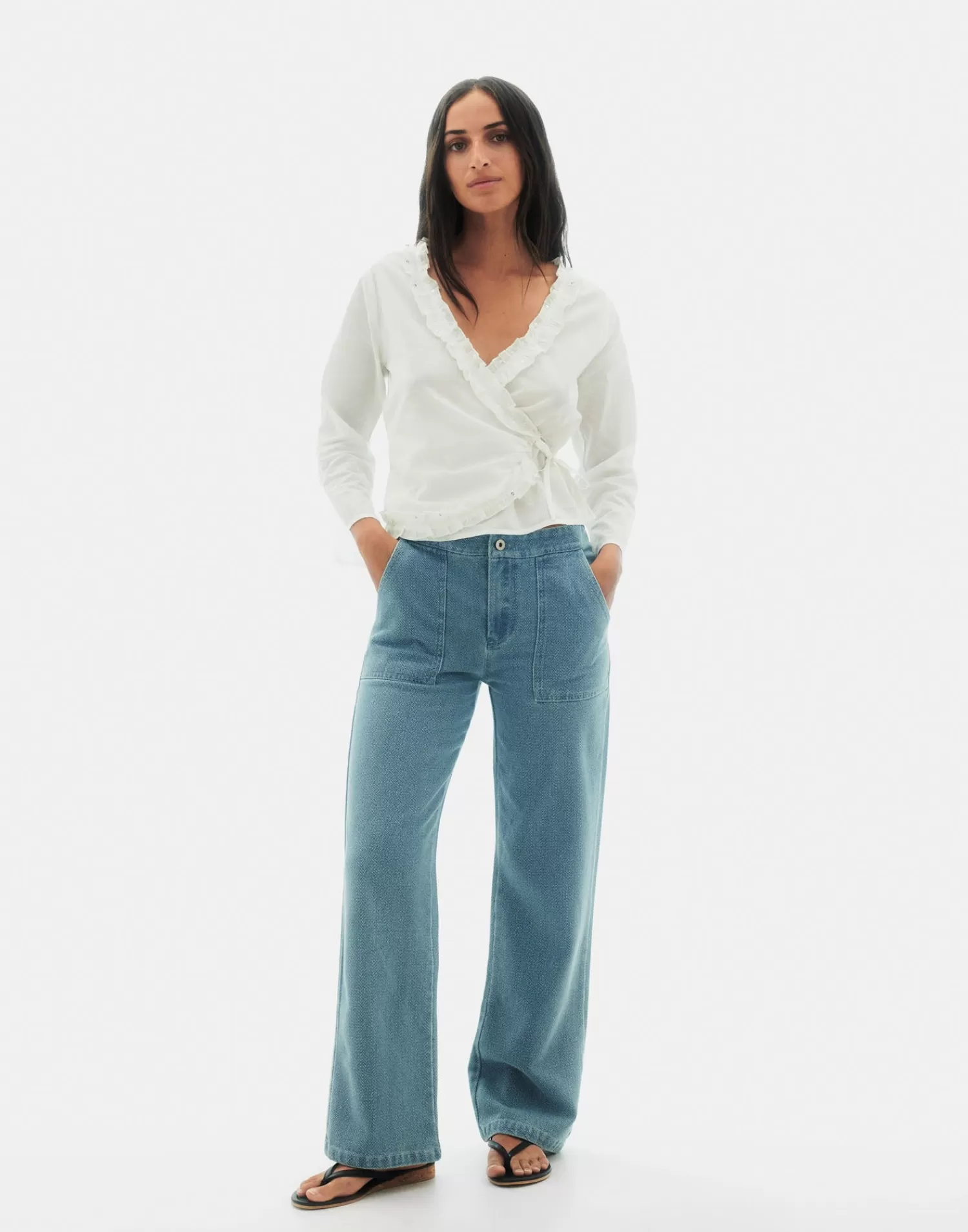 Pants*Natura Selection Marla Denim Pants 147823-BLUE