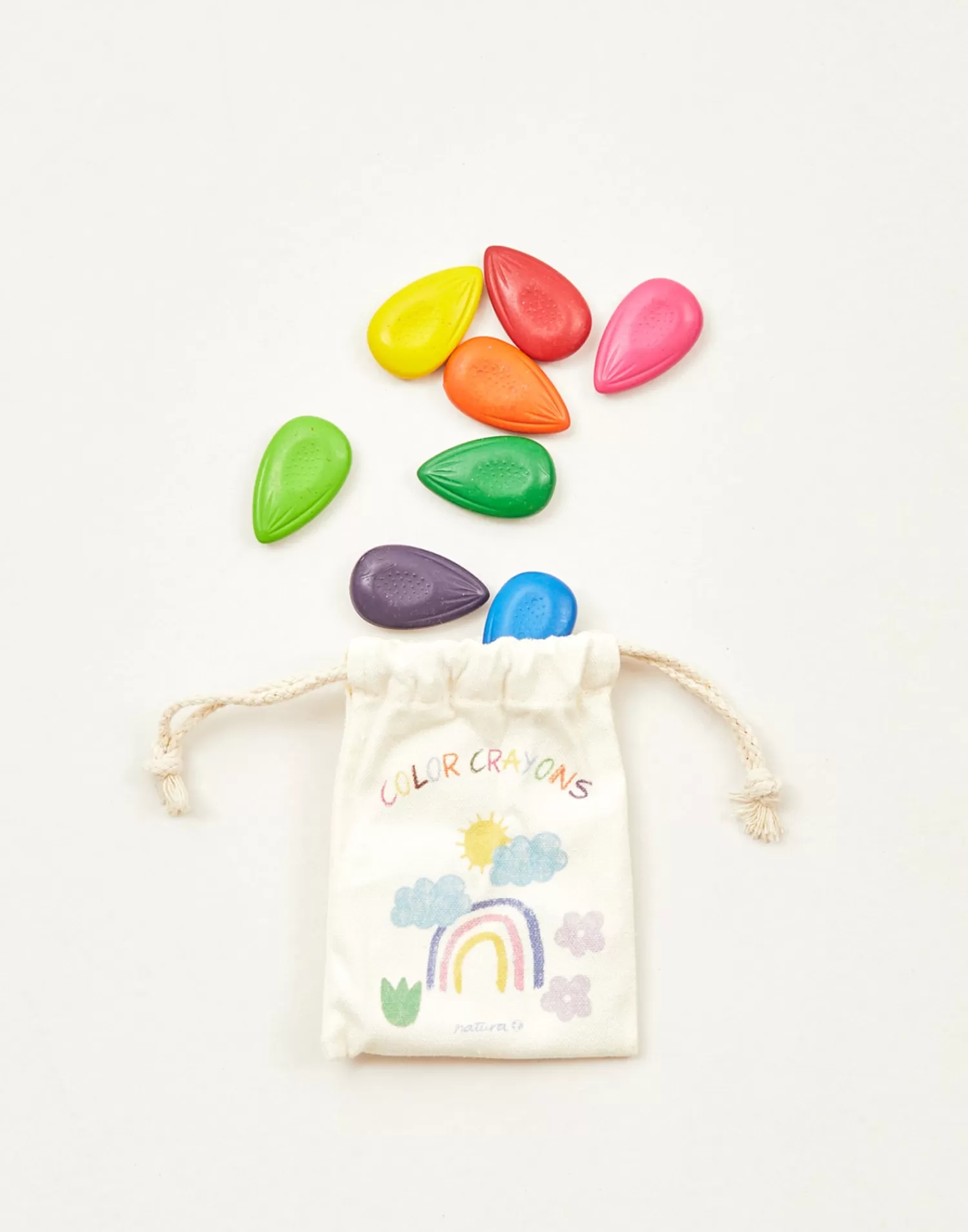 Games*Natura Selection Pack Of 8 Colored Wax Crayons 145969-ASSORT