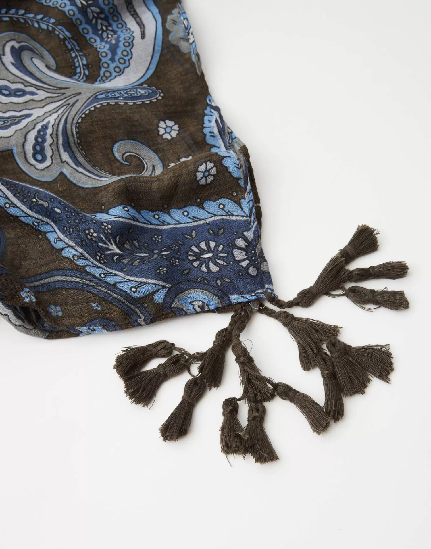 Scarves & Handkerchiefs*Natura Selection Paisley Scarf 143941-Darkgrey