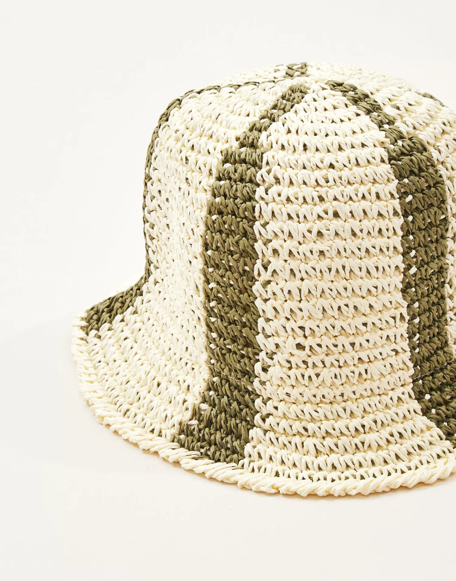 Hats & Caps*Natura Selection Paper Bucket Hat With Triangles 145564-GREEN
