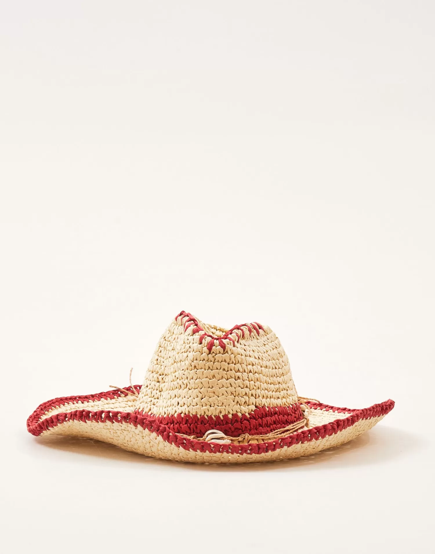 Hats & Caps*Natura Selection Seashells Paper Hat 145568-RED