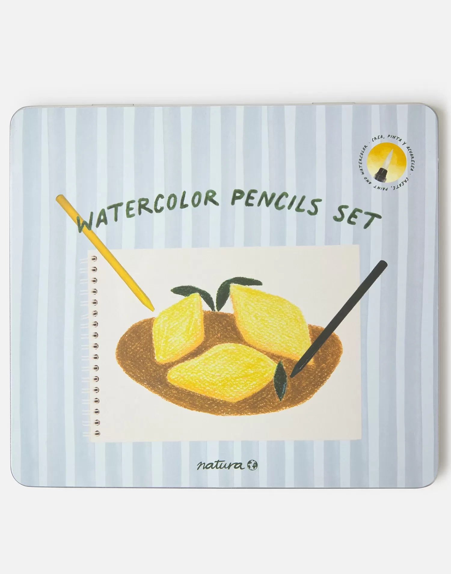 Stationery | Games*Natura Selection Set Of 12 Watercolor Crayons 147994-ASSORTED