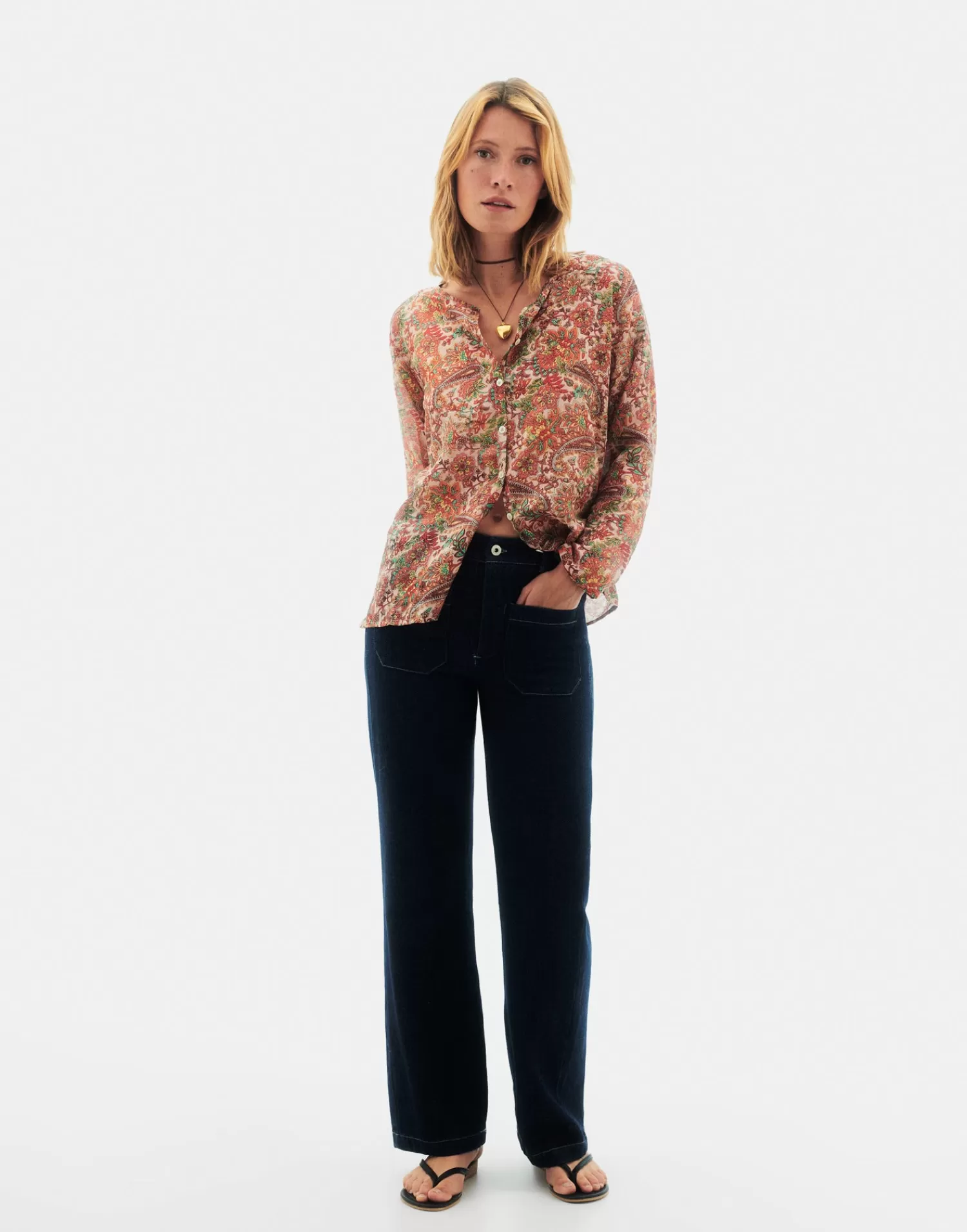 Shirts & Blouses*Natura Selection Swamy Blouse